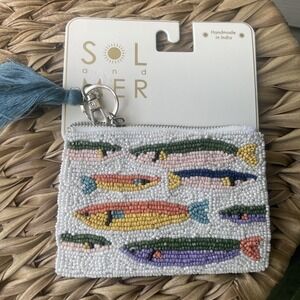 Sol And Mer Fish Beaded Pouch